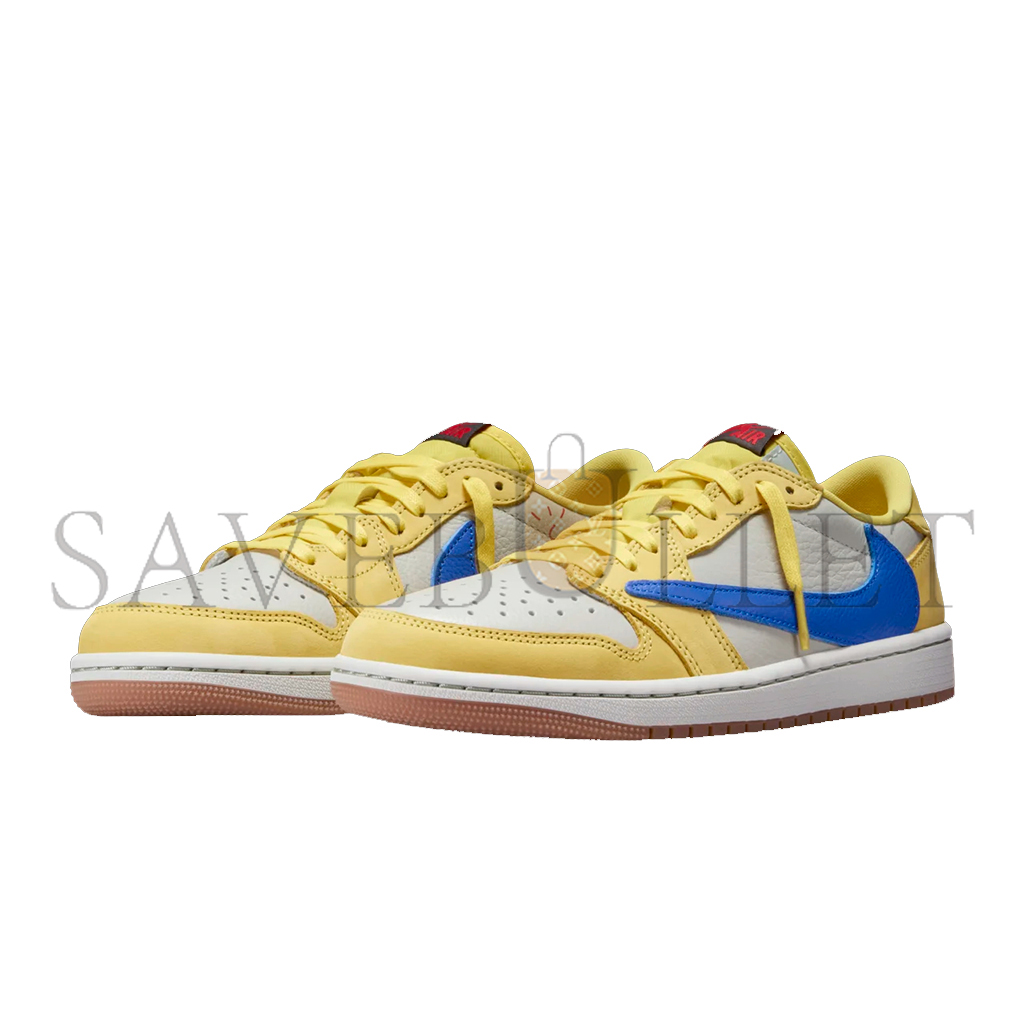 NIKE WOMEN'S AIR JORDAN 1 LOW OG X TRAVIS SCOTT CANARY DZ4137-700